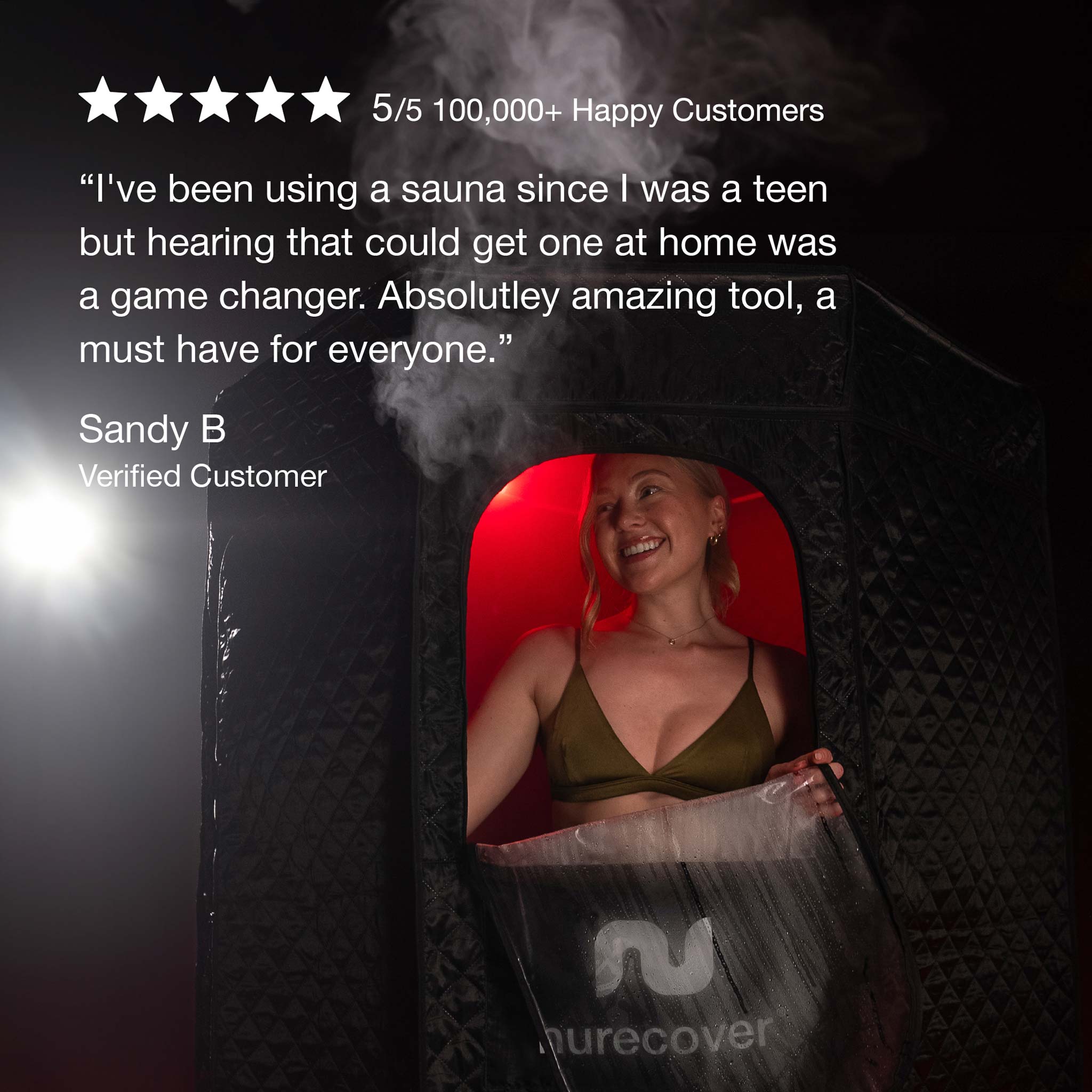 nurecover Tropic® Thuissauna + Aarding - nurecover