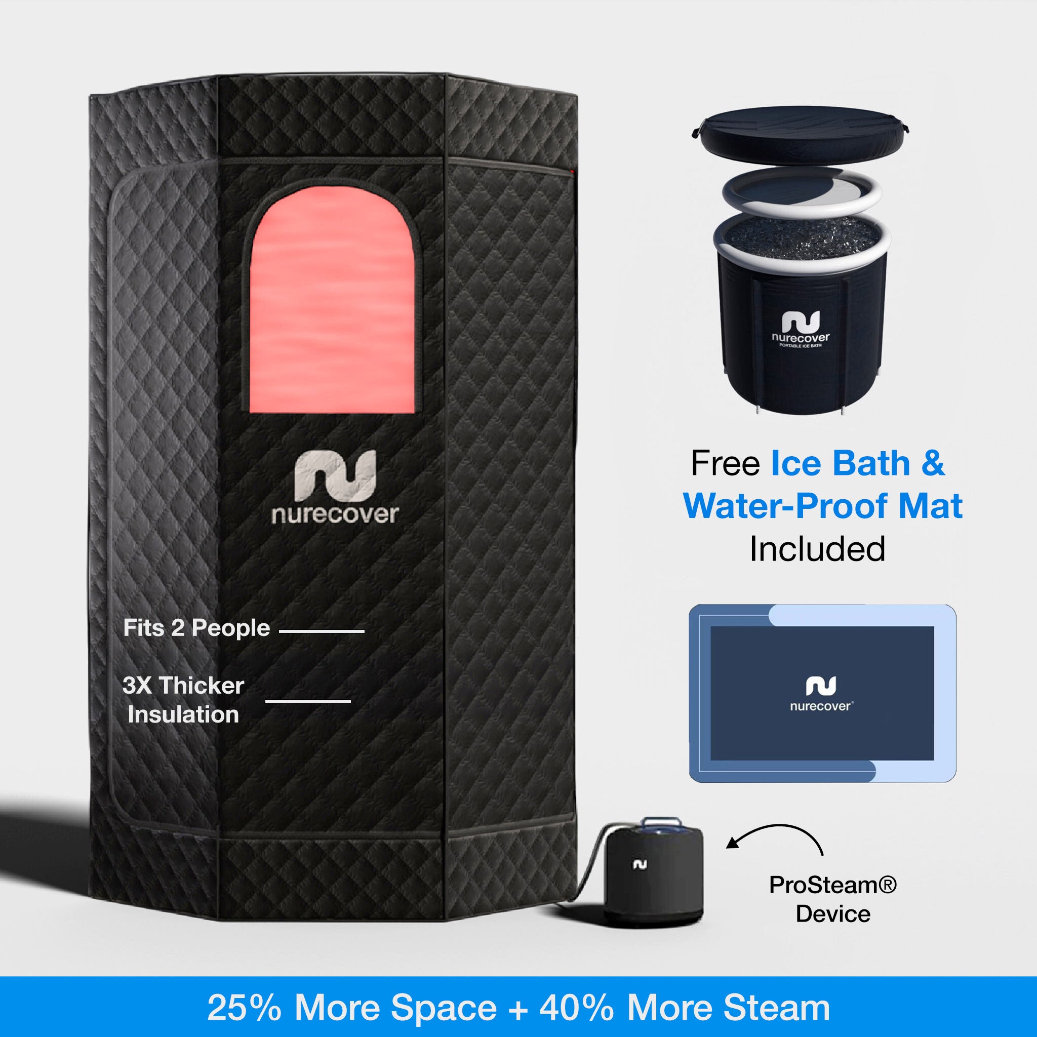 nurecover Tropic® Home Steam Sauna - FB (exemplaar) - nurecover