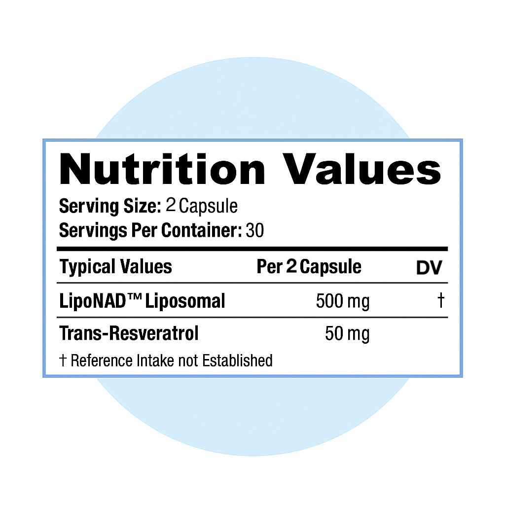 Nurecover® Pure NAD+ met Resveratrol 500g Capsules