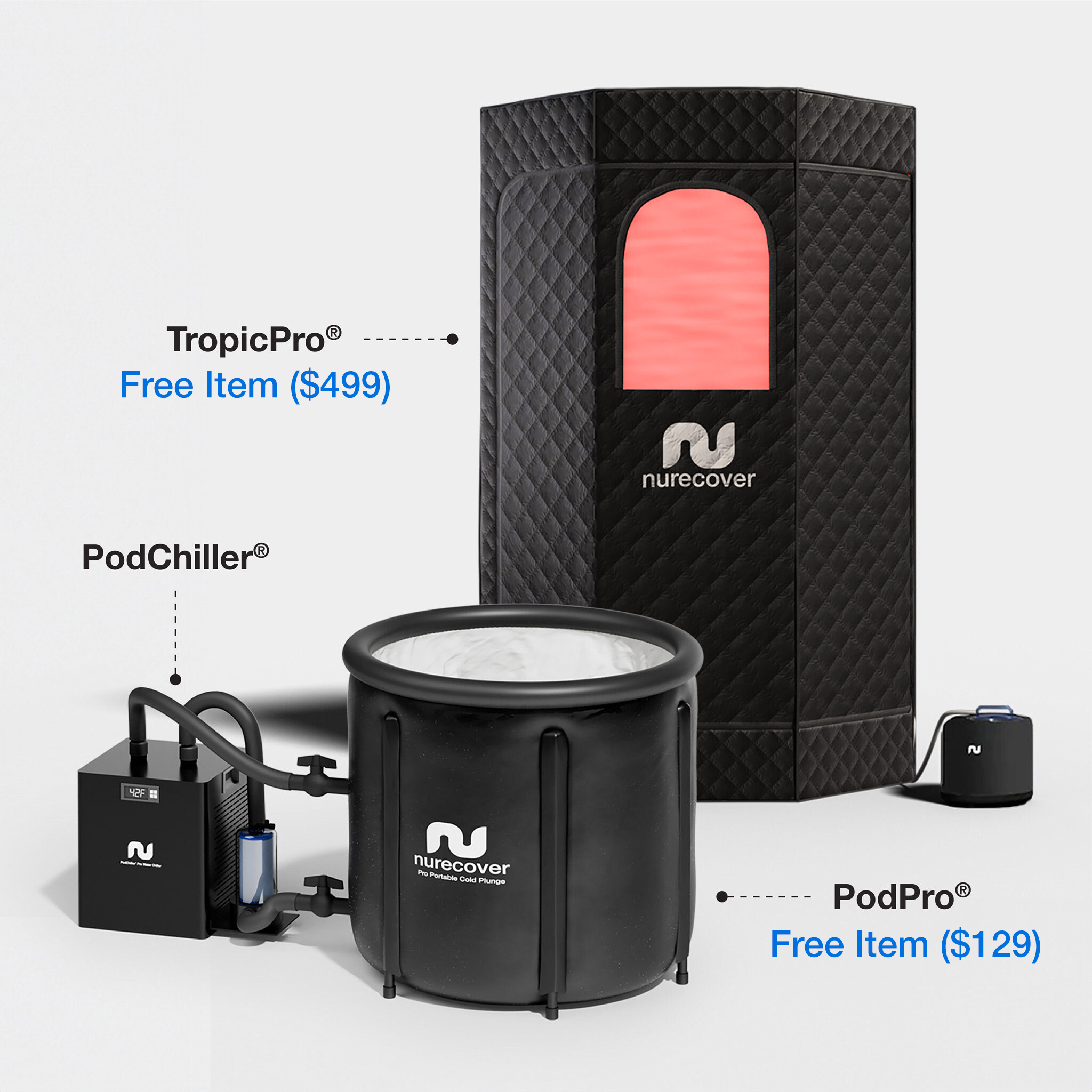 nurecover Pod - Draagbaar ijsbad