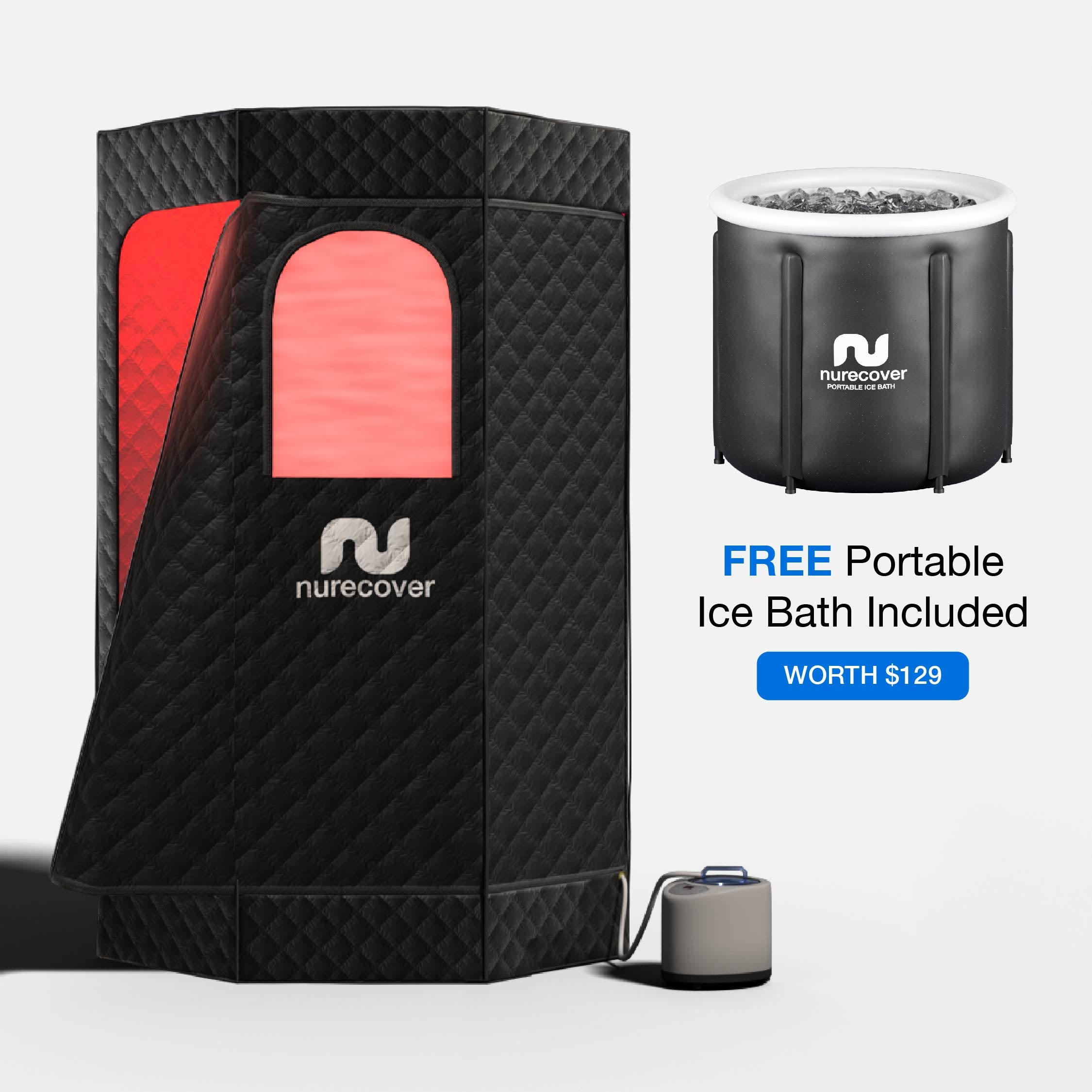 nurecover Tropic® Home Sauna + Ijsbad