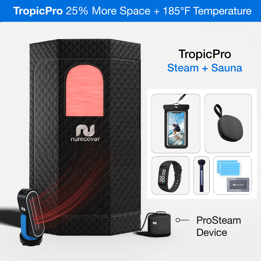 nurecover Tropic® Thuissauna + Aarding