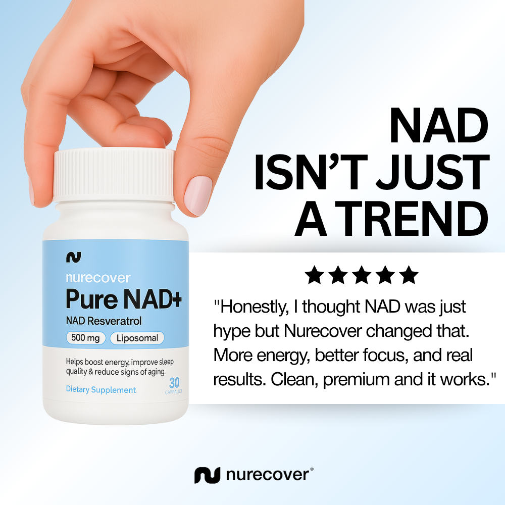 Nurecover® Pure NAD+ met Resveratrol 500mg Capsules